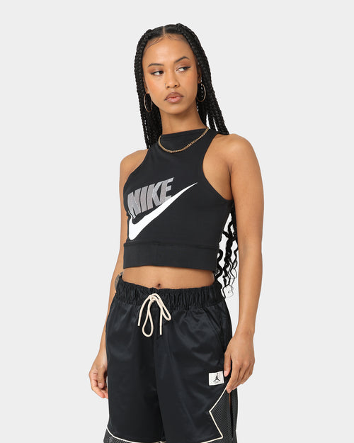 Nike Women's Crop Dance Tank Black/Black