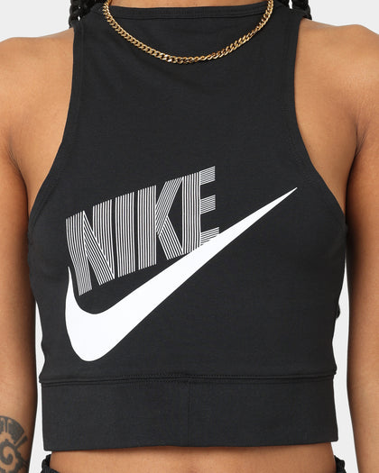 Nike Women's Crop Dance Tank Black/Black