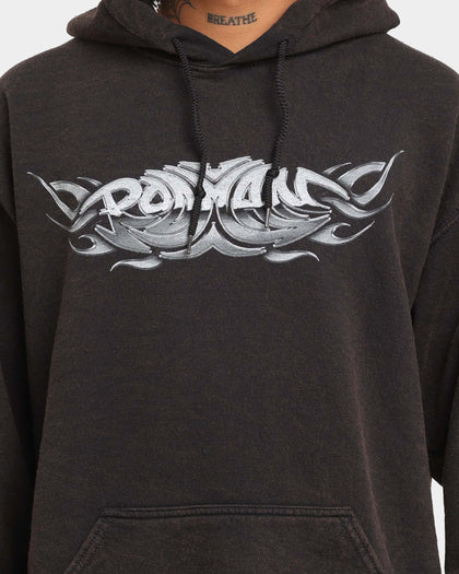 Rodman Brand Metal Logo Vintage Hoodie Black Wash