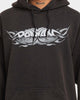 Rodman Brand Metal Logo Vintage Hoodie Black Wash