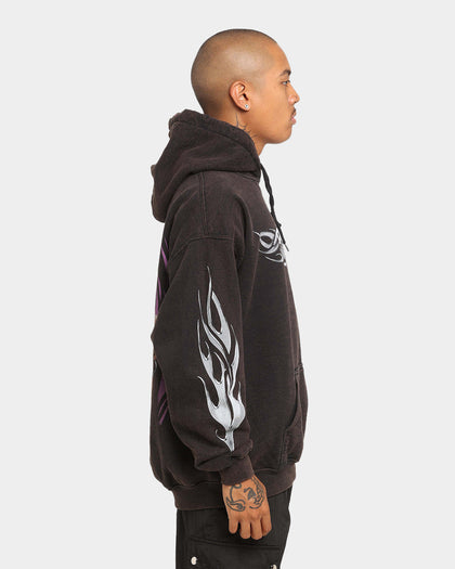 Rodman Brand Metal Logo Vintage Hoodie Black Wash