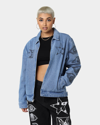 Obey Obey Dreams Denim Jacket Light Indigo