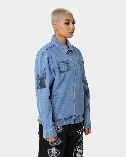 Obey Obey Dreams Denim Jacket Light Indigo