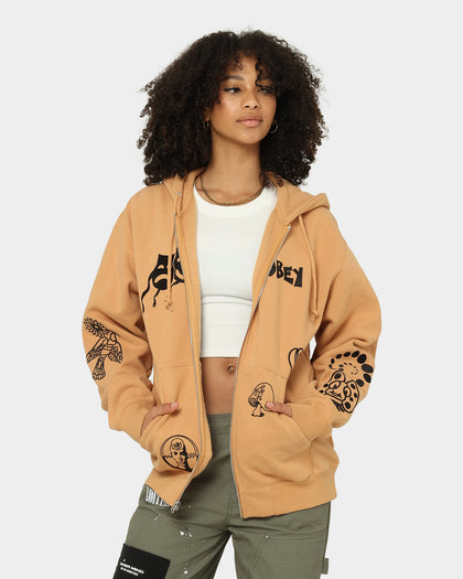 Obey Flash Zip Hoodie Rabbit Paw