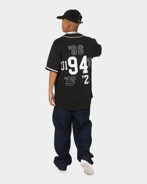 Supreme X Mitchell & Ness Patch Baseball Jersey Black