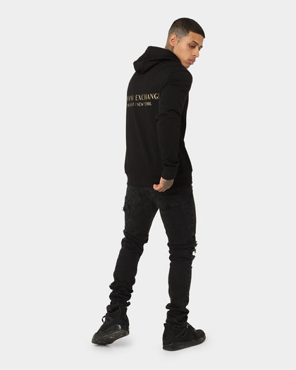 Armani Exchange Felpa Hoodie Black