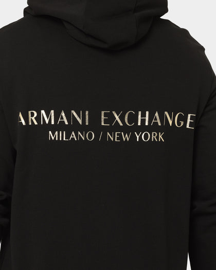 Armani Exchange Felpa Hoodie Black