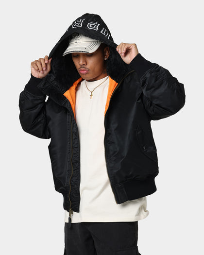 Supreme Hooded MA-1 Jacket Black