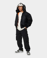 Supreme Hooded MA-1 Jacket Black