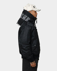 Supreme Hooded MA-1 Jacket Black