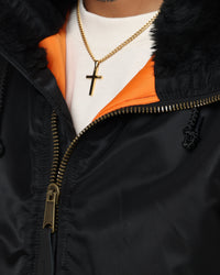 Supreme Hooded MA-1 Jacket Black