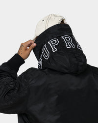 Supreme Hooded MA-1 Jacket Black