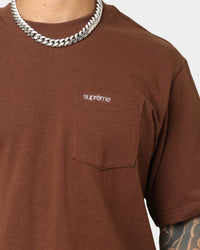 Supreme Pocket T-Shirt Brown