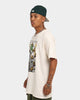 Goat Crew Green Skeleton Vintage T-Shirt Off White