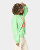 X-Girl Women's Face Crewneck Lime