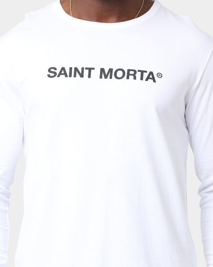 Saint Morta Official El Duplo Long Sleeve T-Shirt White/Black