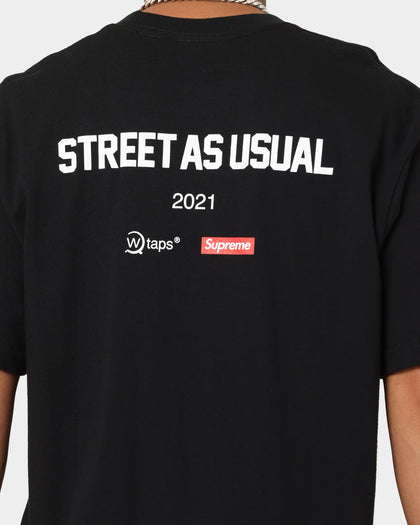 Supreme X WTAPS Sic Em T-Shirt Black