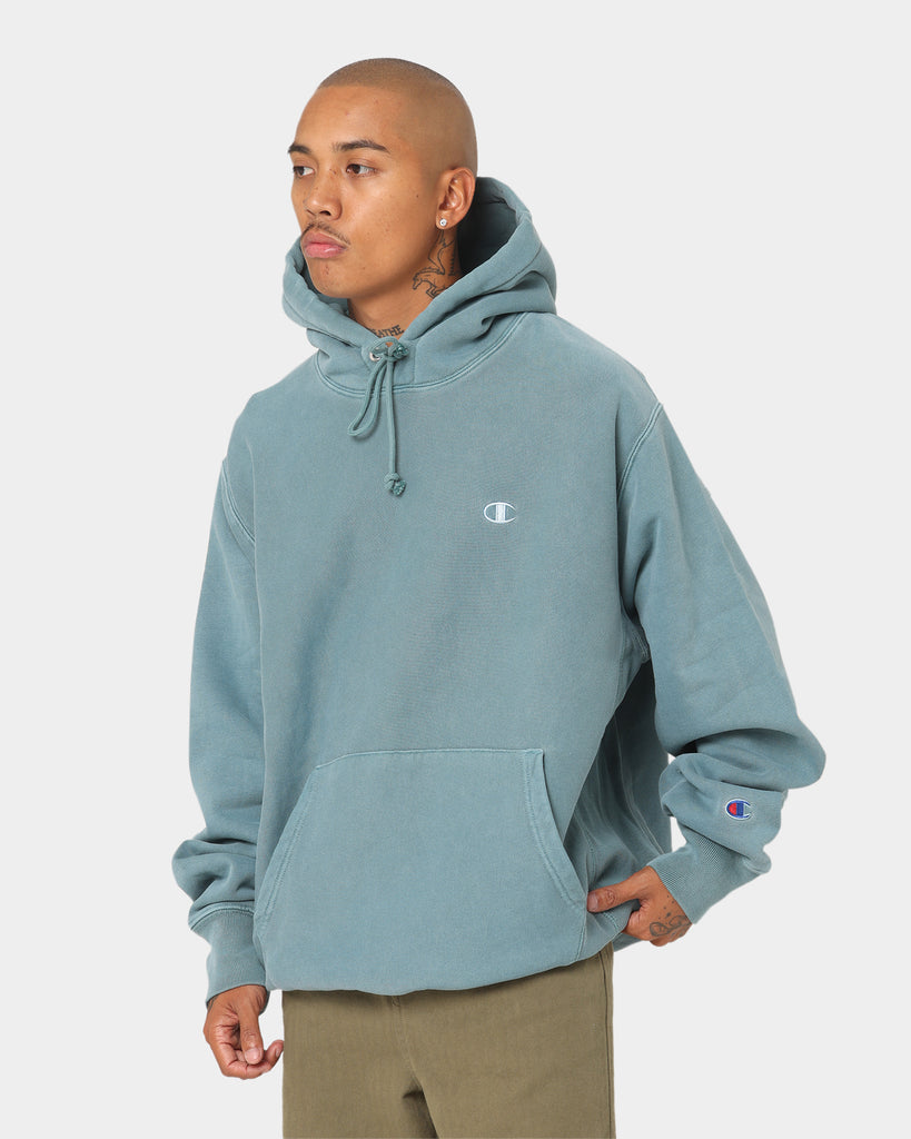 Champion Reverse Weave Garm Dye Hoodie Aqua Tonic Culture Kings NZ