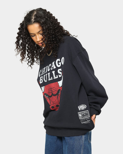 Mitchell & Ness Chicago Bulls Vintage HWC Big LC Crewneck Faded Black