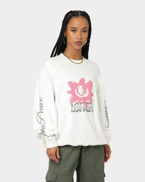 Loiter Utopia Fleur Crewneck Off White