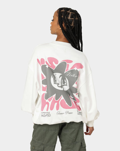 Loiter Utopia Fleur Crewneck Off White