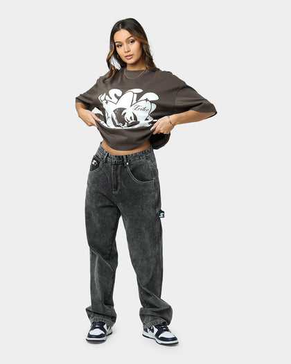 Loiter Utopia Fleur T-Shirt Charcoal