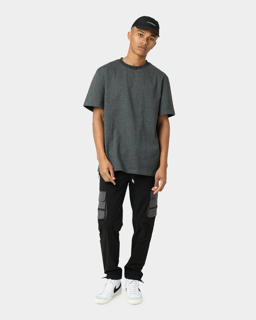PYRA Jacquard Logo T-Shirt Grey Marle