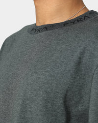 PYRA Jacquard Logo T-Shirt Grey Marle
