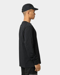 Pyra Stacked Logo Long Sleeve T-Shirt Black/White