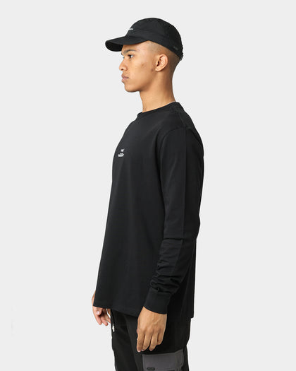 Pyra Stacked Logo Long Sleeve T-Shirt Black/White