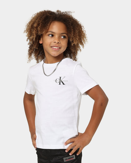 Calvin Klein Kids' Chest Monogram T-Shirt Bright White