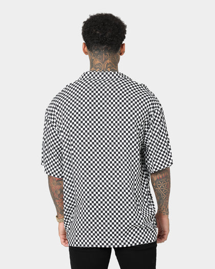Saint Morta Checks Short Sleeve Shirt Black/White