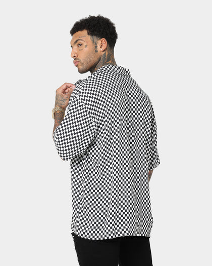 Saint Morta Checks Short Sleeve Shirt Black/White