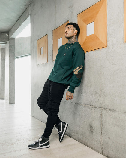 Saint Morta Syndicate Crewneck Stadium Green/Camo