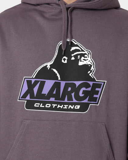 X-Large 91 Slanted Logo Hoodie Dark Mauve