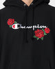 Champion Reverse Weave Roses Embroidery Hoodie Black
