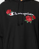 Champion Reverse Weave Roses Embroidery Hoodie Black