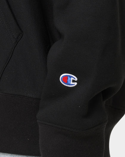 Champion Reverse Weave Roses Embroidery Hoodie Black