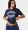 Tommy Jeans Women's Classic College Argyle T-Shirt Twilight Navy