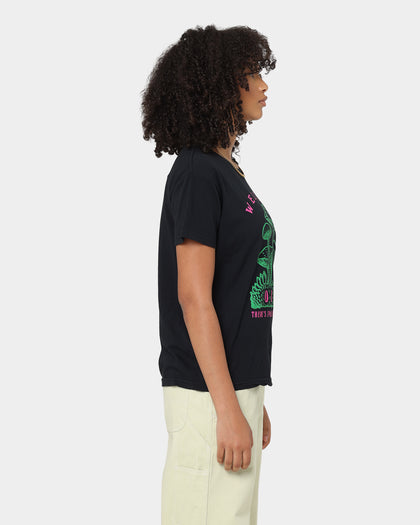 Obey Women's Space For Everyone T-Shirt Off Black