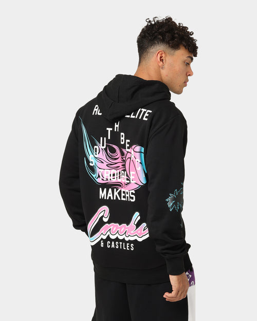 Crooks & Castles Miami Sportek Hoodie Black
