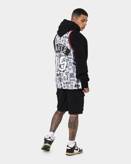 Mitchell & Ness Toronto Raptors Vince Carter #15 1998-1999 Doodle Swingman Jersey White