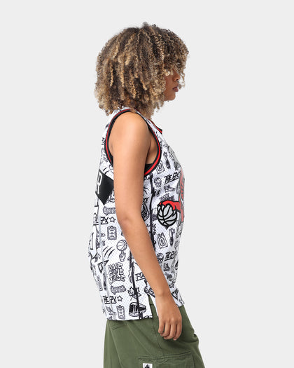 Mitchell & Ness Toronto Raptors Vince Carter #15 1998-1999 Doodle Swingman Jersey White