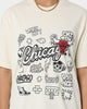 Mitchell & Ness Chicago Bulls Doodle T-Shirt Faded Stone