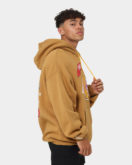 Mitchell & Ness Los Angeles Lakers 3-Peat Hoodie Bone Brown