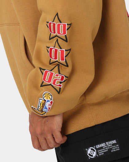 Mitchell & Ness Los Angeles Lakers 3-Peat Hoodie Bone Brown
