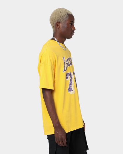 Mitchell & Ness Los Angeles Lakers Dennis Rodman #34 N&N Oversized T-Shirt Faded Yellow