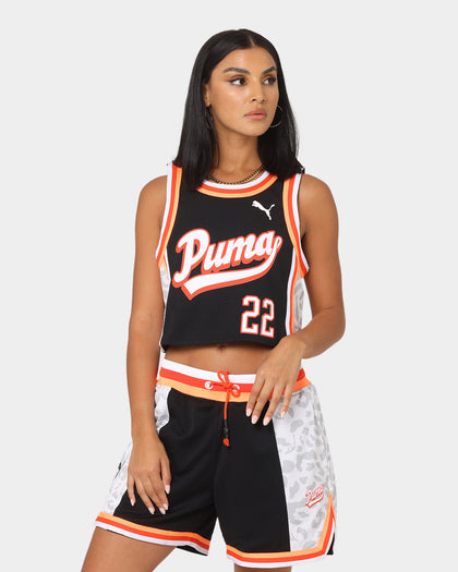 Puma Women's Ballin' Crop Jersey Puma Black