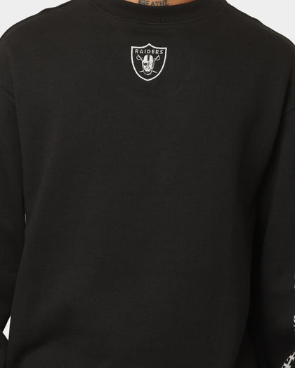 Majestic Athletic Las Vegas Raiders Graphic Fade Crewneck Faded Black