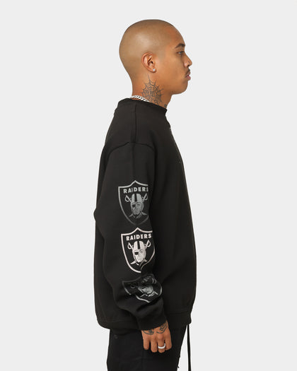 Majestic Athletic Las Vegas Raiders Graphic Fade Crewneck Faded Black